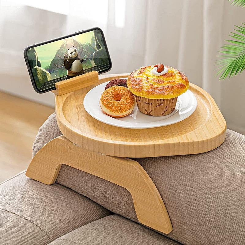 Bamboo Sofa Tray Home Decor Portable Folding