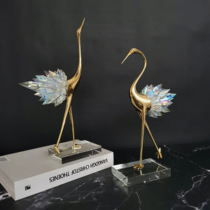 Crane Copper Ornaments